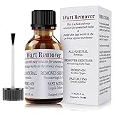 WABRINY Wart Remover Liquid, Smoothes Skin Gentle Fast Acting Gel Wart Removal for Plantar Wart Flat Warts and Corns