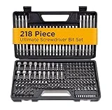 Jackson Palmer 218 Piece Ultimate Screwdriver Bit Set, High Grade Carbon Steel, Includes Hard-to-Find Security Bits