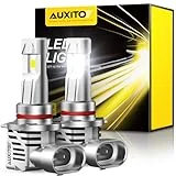 AUXITO 9012 HIR2 LED Bulbs, 20000 Lumens 6500K Cool White, Mini Size Wireless Plug and Play Halogen Replacement Light Kit for Fog Lights Powersport Turn Signal, Pack of 2