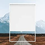 AOSKY Roller Window Shades Blackout Blinds for Windows Cordless Bedroom Shade Room Darkening Shades Door Blinds with Thermal Insulated Easy to Install for Home，Office，Bathroom W30 xL72 Pure White