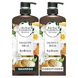 Herbal Essences, Shampoo and Conditioner Kit with Natural Source Ingredients, Color Safe, Bio Renew Coconut Milk, 20.2 fl oz, Kit