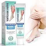 Varicose Veins Cream, Varicose Veins Treatment for Legs, Natural Varicose & Spider Veins Treatment, Strengthen Capillary Health, Improve Blood Circulation, Relieve Tired and Heavy Legs-20g