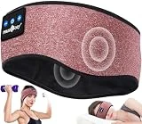 MUSICOZY Sleep Headphones Sleep Mask Bluetooth Headband Wireless Music Headband Headphones Earbuds for Side Sleepers Women Men Workout Running Cool Gadgets