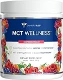 Gundry MD MCT Wellness Powder to Support Energy, Ketone Production and Brain Health, Keto Friendly, Sugar Free (30 Servings) (Raspberry Medley)