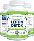 Power By Naturals Leptin Detox - Natural Colon Cleanse, 1532mg, Weight Loss Aid, Constipation Relief, Acai Berry, for Men & Women