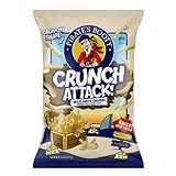 Pirate's Booty Crunch Attack, White Cheddar Cheese Puffs, Gluten Free, Crunchy Snack for Kids, 8oz Grocery Size Bag