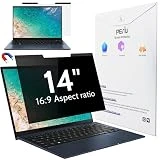 Peslv Magnetic Laptop Privacy Screen 14 inch for 16:9 Computer Monitor, 14' Removable Anti Glare Protector Blue Light Filter Shield Compatible with Lenovo Hp Dell Acer Asus Thinkpad Envy Xps