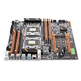 Desktop Motherboard, Inter X99 LGA 2011 Gaming Motherboard with 2 NVME/6 SATA, 8 DDR4 RAM, RJ45 Gigabit Network Card