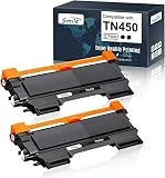 Compatible Toner Printer Cartridge Replacement for Brother TN450 TN-450 TN420 TN-420 (2 Black) for HL-2270DW HL-2280DW HL-2230 HL2240 MFC-7360N MFC-7860DW DCP-7065DN IntelliFax 2840