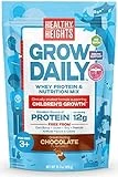 Healthy Height Grow Daily 3 Protein Powder (Chocolate) - Developed by Pediatricians - High in Protein Nutritional Shake - Contains Key Vitamins & Minerals