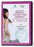 Best Prenatal Yoga DVD with Exercises for Beginners, Intermediate, and Advanced (Julie Schoen) Vinyasa Fitness Video Workout for Pregnancy All Trimesters Natural Childbirth - Meditation and Maternity