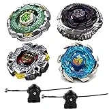 Burst Battle Metal Fusion Turbo Evolution Set with 4D Launcher Set Toys for Prime Boys Pegasus Battling Top