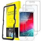 JETech Screen Protector for iPhone 8 Plus, iPhone 7 Plus, iPhone 6s Plus, iPhone 6 Plus, 5.5-Inch, Tempered Glass Film with Easy-Installation Tool, 2-Pack