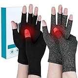 ONESING 4 Pairs Compression Gloves Arthritis For Women Men Fingerless Arthritis Gloves for Pain Alleviate Carpal Tunnel, Typing, Work, S