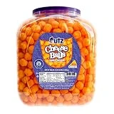 Utz Cheese Balls Barrel, Tasty Snack Baked with Real Cheddar Cheese, Delightfully Poppable Party Snack, Gluten, Cholesterol and Trans-Fat Free, Kosher Certified, 36.5 Oz