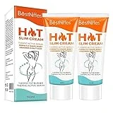 Hot Cream,（2Pack）Fat Burner Sweat Cream,Slimming Cream,Cellulite Treatment Weight Loss Cream Belly Fat Burner For Women and Men (2Pack)