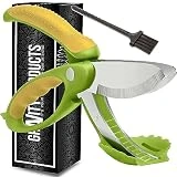 Salad Scissor Chopper, Stainless Steel Vegetable Slicer and Fruit Cutter, Salad Chopper, Heavy Duty Kitchen Salad Scissors, Multifunction Double Blade Salad Cutting Tool ner Large or Snap Cutter