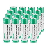 Enegitech AA Lithium Battery 16 Pack, 3000mAh 1.5V Double A Long-lasing Li-Iron Battery Non-Rechargeable for Flashlight Solar Lights Remote Control Blink Security Camera System