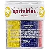 Wilton Nonpareils 6 Mix Sprinkle Assortment Baking Supplies, 3/(85 g), Orange, Kosher