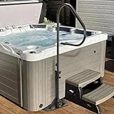 VIVOHOME 360 Rotatable Hot Tub Safety Handrail, Two Adjustable Height 31'' to 56'', Slide-Under Base Spa Step Handle 600 LBS Load/Rubber Sponge for Indoor Outdoor