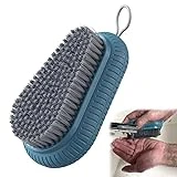 Heavy Duty Nail Brush Fingernail Scrub Brush , Durable Stiff Bristles Nail Scrub Brush, Hand and Nail Cleaning Brush for Men & Mechanics (Hand Wash Brush - Blue)