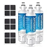 PUREPLUS 469690 LT700P Replacement for LG Kenmore Elite 9690, ADQ36006102, ADQ36006101, LFXS30766S, LFX28968ST, LFX31925ST, LFX31945ST, RWF1052, LT120F, Refrigerator Water and Air Filter Combo, 3Pack