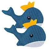 LCHUANG Hot Tub Scum Absorber Whale - 2 Pack Oil Absorbing Hot Tub Floating Sponge Cleaner Absorber, Keeps Water Clear, Reusable Pool Scum Absorber Hot Tub Spa Accessories