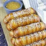 Eastern Standard Provisions Turnbuckle Soft Pretzel Sticks, Fresh Artisanal Pretzel Snack with 1oz Gourmet Pretzel Salt, 12-Count