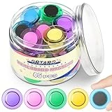 Grtard 45 Pcs Magnets for Whiteboard, Round Magnets, Dry Board Fridge Magnets, Office Magnets, Refrigerator Magnets, Decorative Magnets for Classroom Office (Colors, 3cm/1.18in)