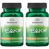 Swanson Maximum Strength Peak ATP - Cellular Energy Support Supplement - Enhance Physical Performance and Vitality (2 Pack)