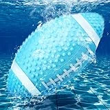 Hiboom Swimming Pool Football, Water Footballs for Pool for Under Water Passing, Dribbling, Beach Football Waterproof, Pool Water Diving Game Toys for Teens Adults, Ball Fills with Water (Light Blue)