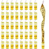 Stingmon 40 Pack Fly Trap, Fruit Fly Traps Indoor for Home, Fly Traps Outdoor Hanging, Flying Insect Trap, Fly Strips Tape Paper Ribbon, Gnat Traps for Bug, Insect, Pest, Mosquito