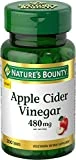 Nature's Bounty Apple Cider Vinegar 480mg Pills, Vegetarian Supplement Plant Based, 200 Tablets
