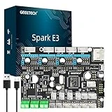 Geeetech Spark E3 3D Printer Motherboard Support Klipper/Marlin Compatible TMC2209 TMC2208 A4988 Pluggable Driver Modules Design 32Bit Silent Motherboard for Ender3/Ender Pro/Ender3 V2/Ender5/Ender6