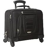Samsonite Mobile Office Spinner Wheeled Briefcase, telescoping handle, Black, One Size