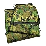 Poncho Liner Military Woobie Camping Blanket - Thermal Insulated Woobie Blanket Military - Large, Portable, Waterproof, for Hiking, Outdoor Activities, Survival, with Compression Carry Bag