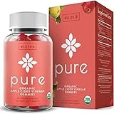 WellPath Pure ACV Apple Cider Vinegar Gummies with The Mother - USDA Organic Gummy - Vegan - Raw Apple Cider Vinegar with Mother Supplements - ACV Gummies - Weight, Digestion & Detox Support - 60 Ct