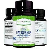 Power By Naturals: Leptin Fat Burner with Carb Blocker - 60 Gluten-Free Capsules, Leptin Weight Loss Diet Pills, Efficient Fat Burner, Appetite Suppressant