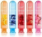 Fruits Flavor Lube Personal Lubricants Water Based Long Lasting Sex lube for Oral Sex Fantasy Strawberry Cherry Orange Peach Bleberry (All Five Flavors Combo)