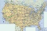 Gifts Delight Laminated 36x24 Poster: Road Map - in high- Highways map of The USA. The USA Highways map in high- Vidiani