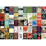 Book Puzzles for Adults 1000 Piece, Essential Book Covers Collage Puzzle, 50 Best Classic Books Add to Your Literary Bucket List, Good Gift for Book Lovers
