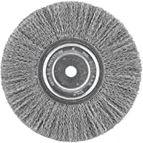 DEWALT Wire Wheel, 8-Inch, Crimped, 5/8-Inch Arbor, Wide Face, .014-Inch (DW4907)