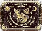 Spirit Ouija Board Talking Cat Metal Tin Sign Plate 12'x8' Plaque Vintage Rustic Wall Man Cave Bar Home Hotel Decor