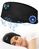 Perytong Sleep Headphones Bluetooth Wireless Sports Headband, Long Playtime Lightweight Headphones Hi-Fi Stereo Ergonomic ASMR Sleep Headphone Cool Gadget Gift for Men Women Black