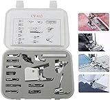 Universal 15 Piece Sewing Machine Presser Walking Feet Kit - OEM Suitable for Babylock Janome Brother New Home Singer Kenmore Simplicity Toyota Necchi